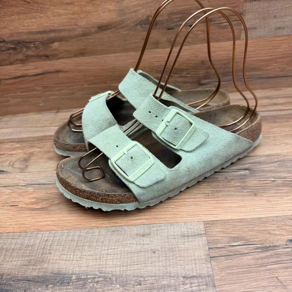 Birkenstock Arizona Narrow Shoes Size L8 EU39 Faded Lime
